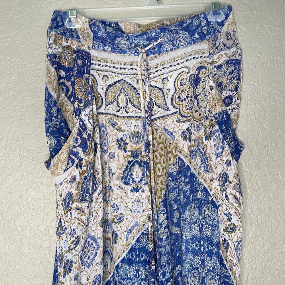Free people begonia balloon harem pants icy blue combo - Picture 5 of 10